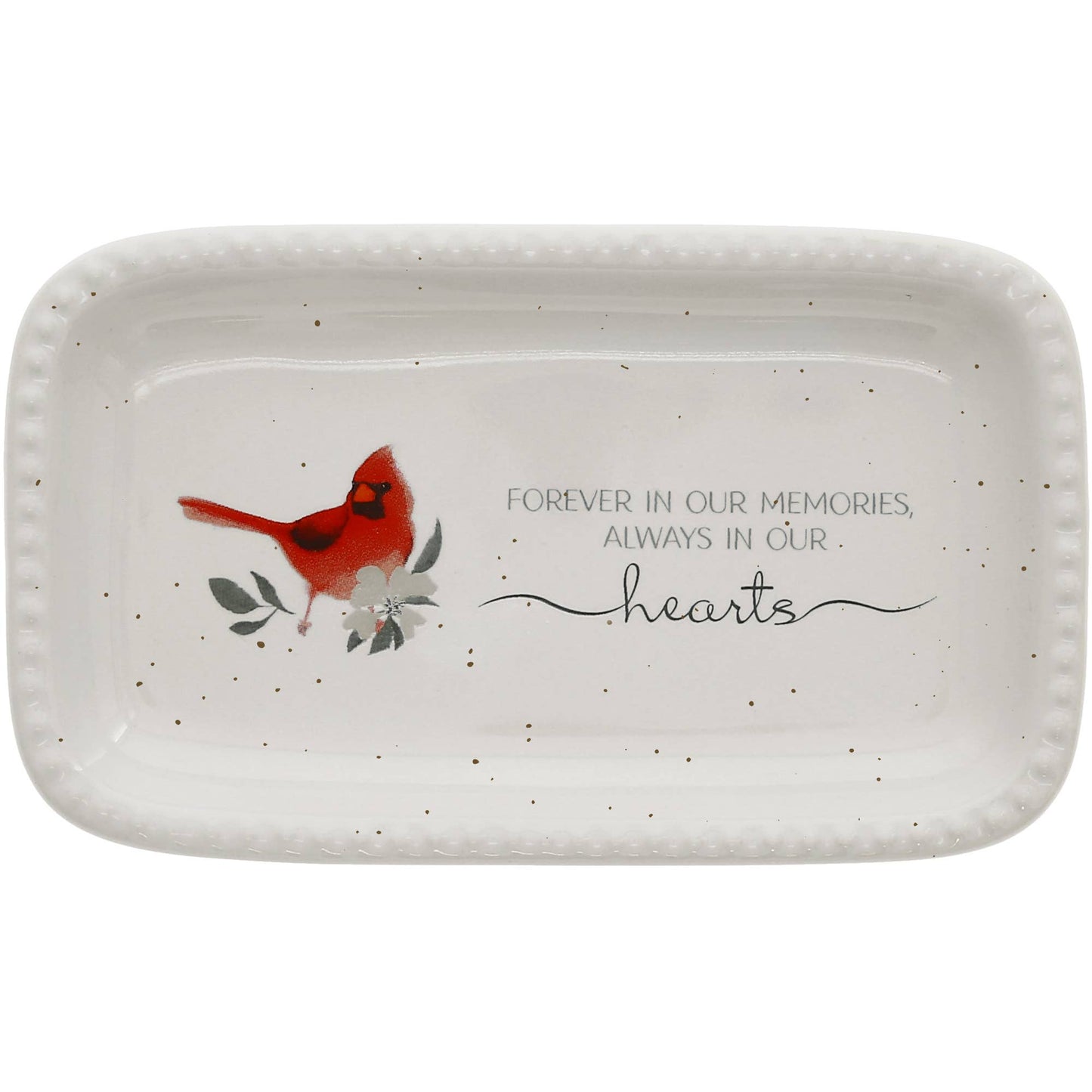 In Our Hearts - 5" x 3" Keepsake Dish