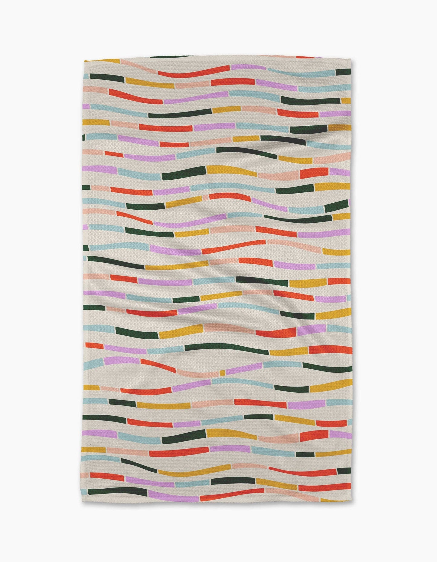 Colorful Currents Tea Towel