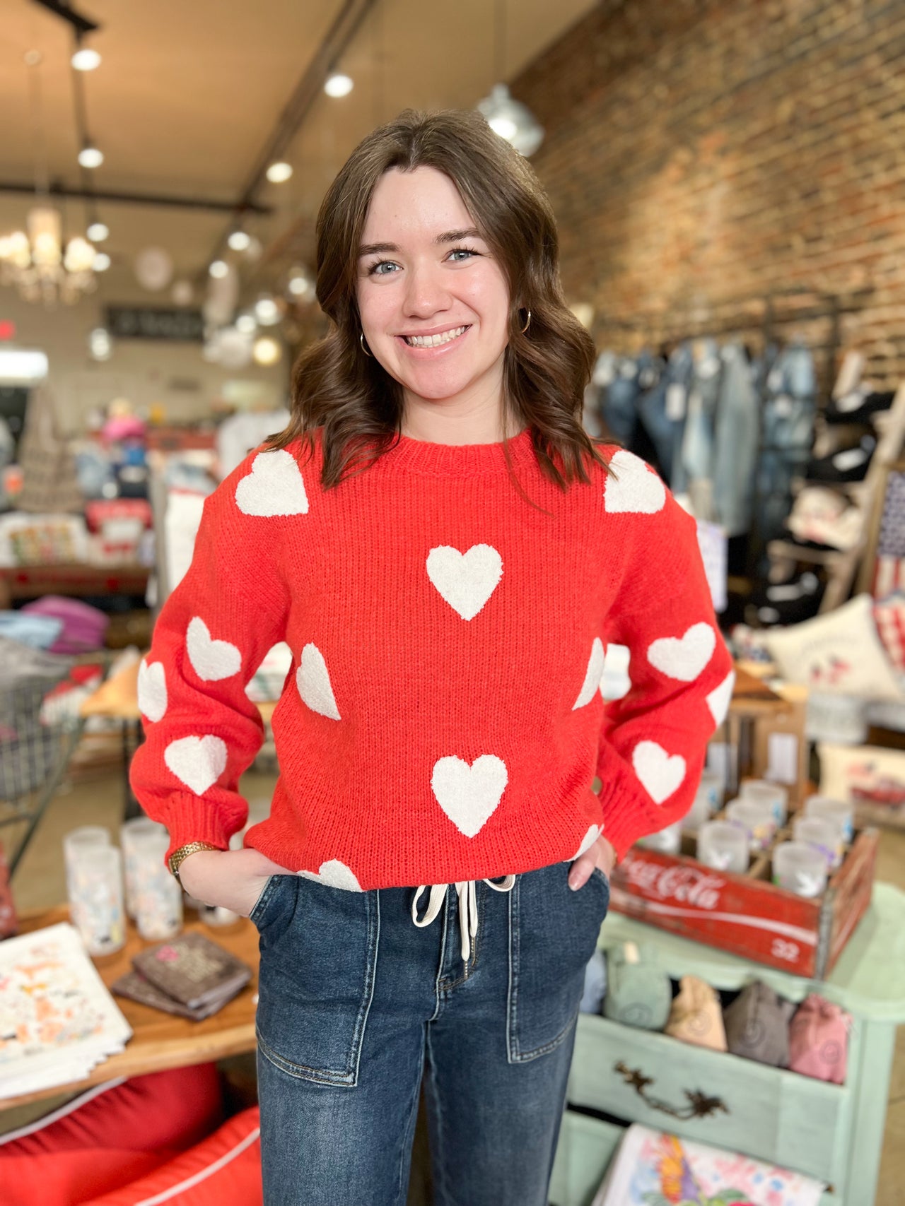 Heart Patch Sweater