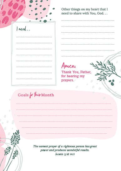 2026 Creative Planner The Prayer