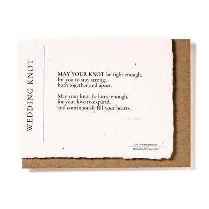 Wedding Knot: Plantable Wildflower Wedding Card