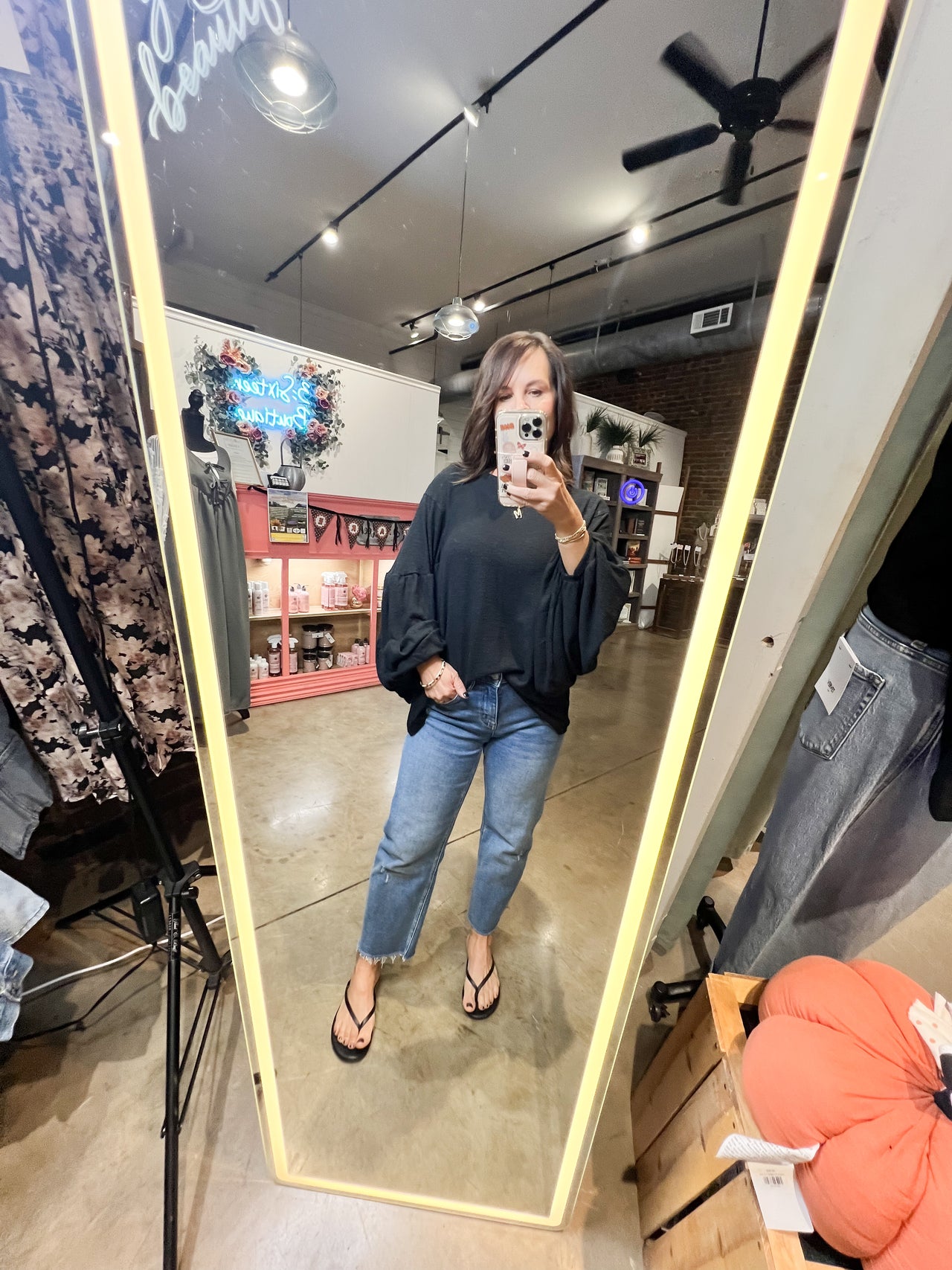 Soft Brushed Solid Bishop Sleeves Top