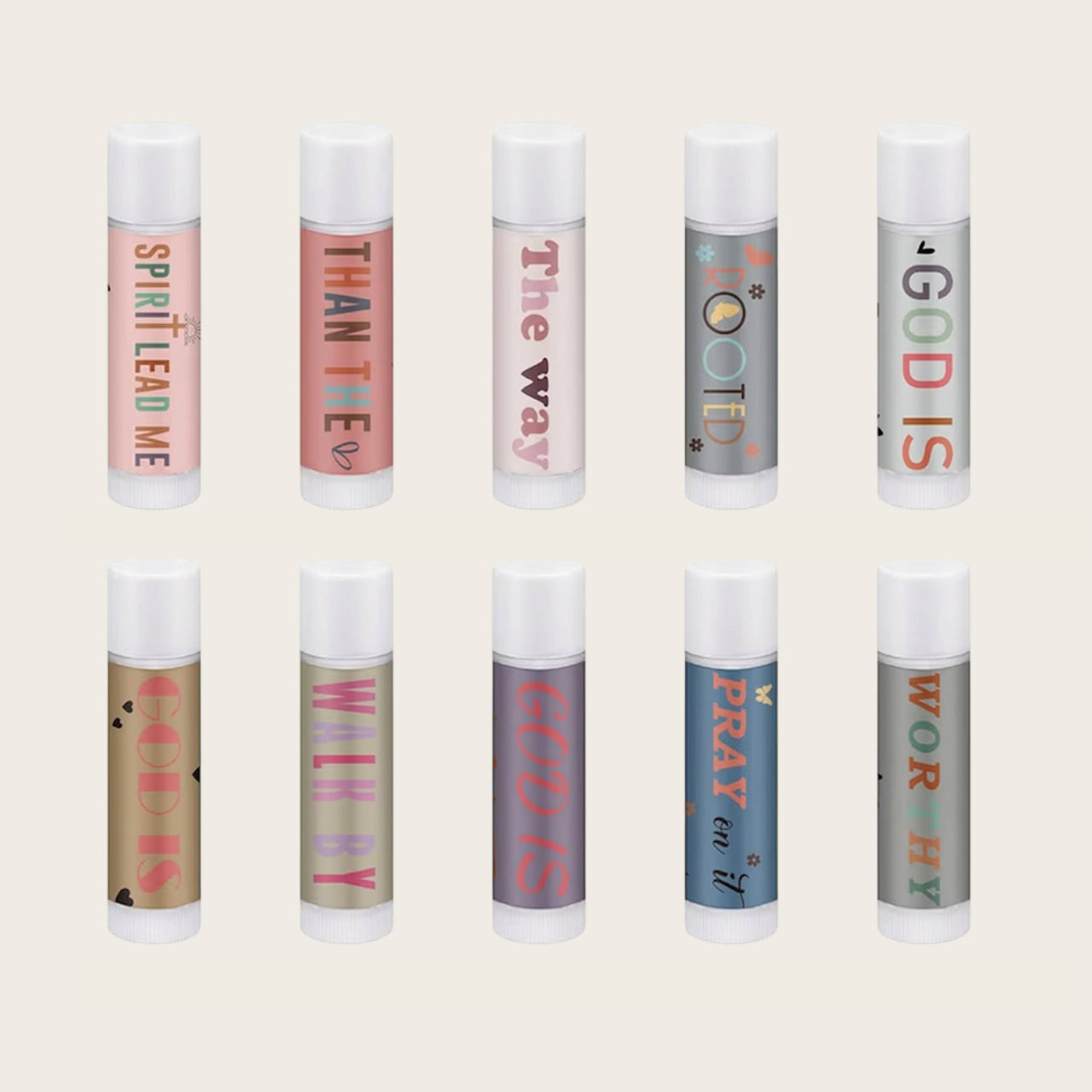 Christian themed lip balms