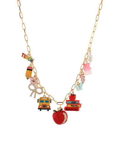 Teacher Multi-Charm Necklace