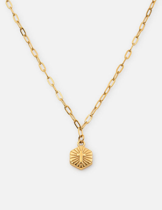 Radiant Cross Necklace