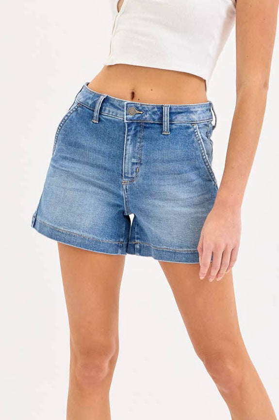 High Rise Trouser Shorts