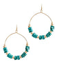 Turquoise Hoop