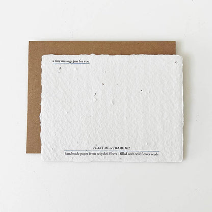 We Miss You: Plantable Wildflower Sympathy Card