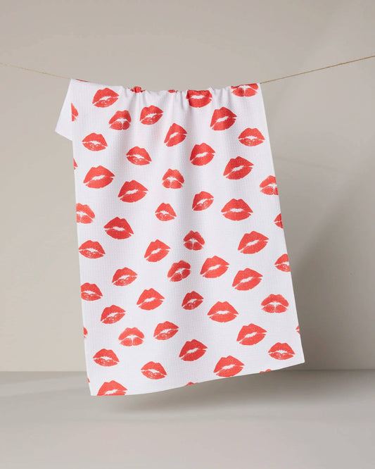 Muchos Besos Tea Towel