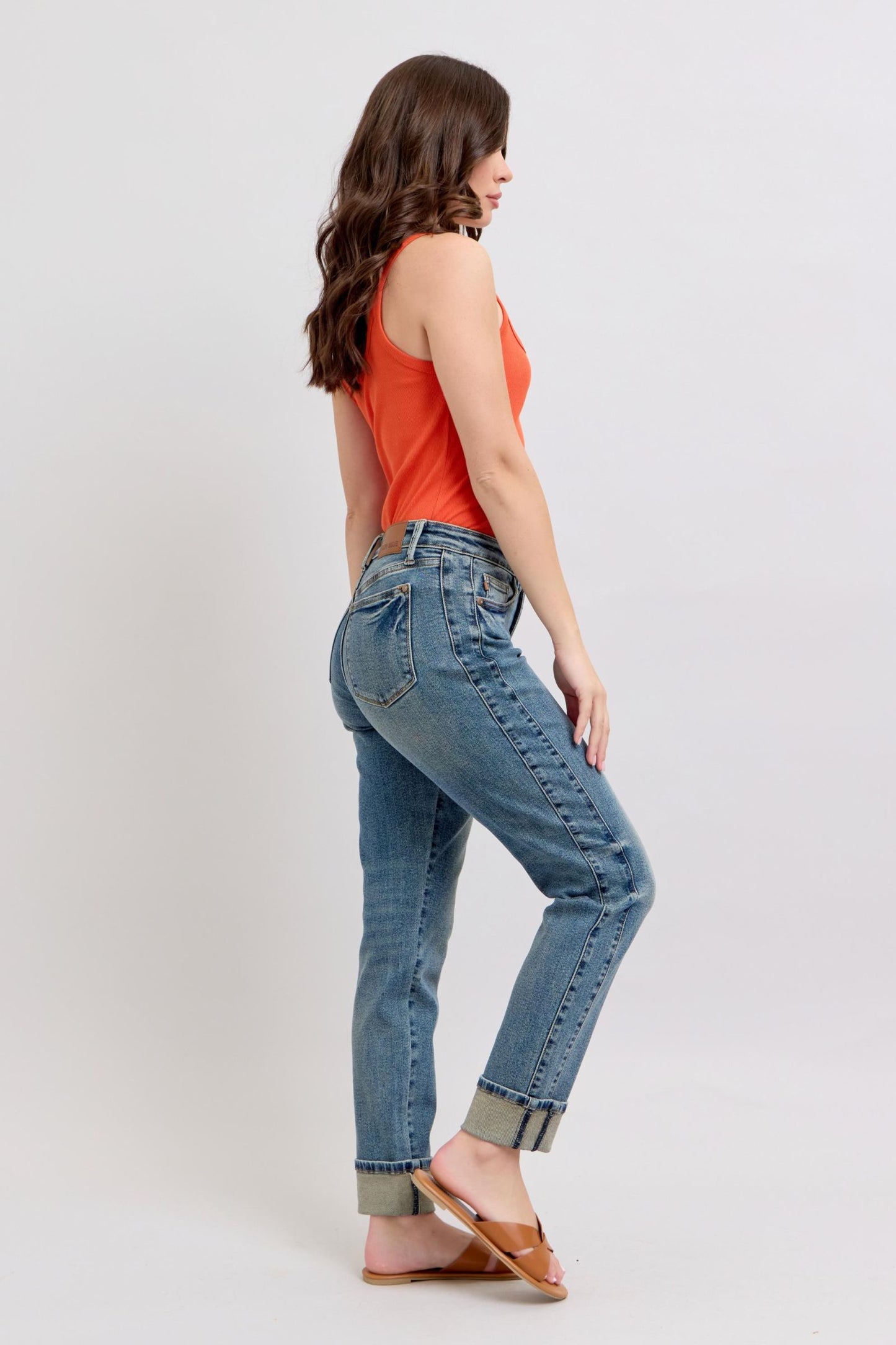 MR Vintage Wash Double Roll Cuff Jean