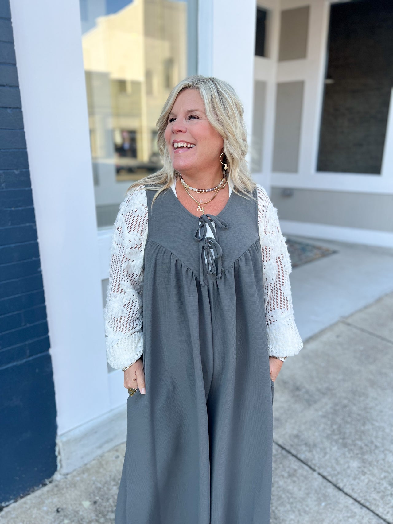 Ribbon Detail Jumpsuit