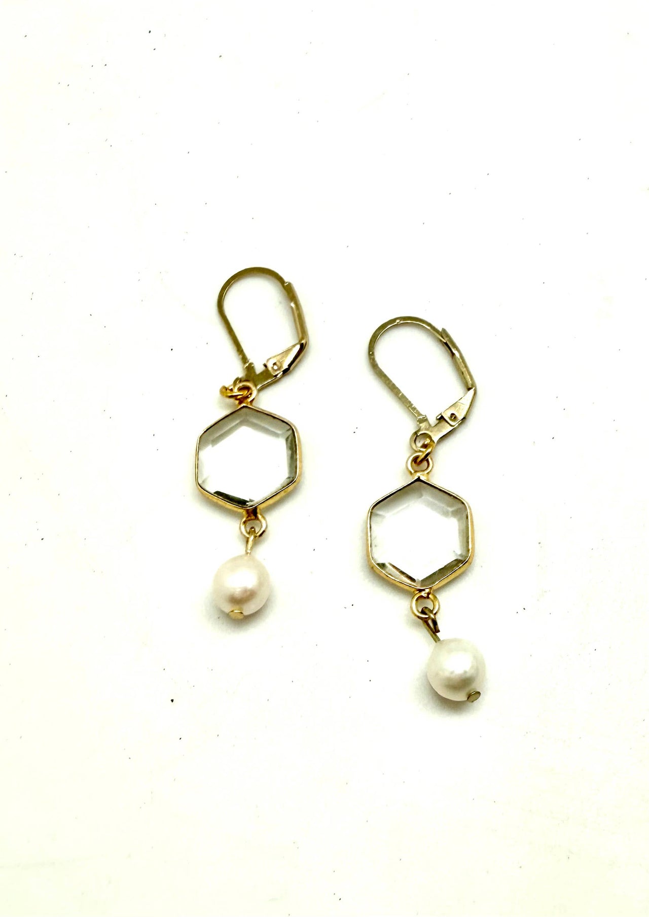Beveled Glass w/Freshwater Pearl