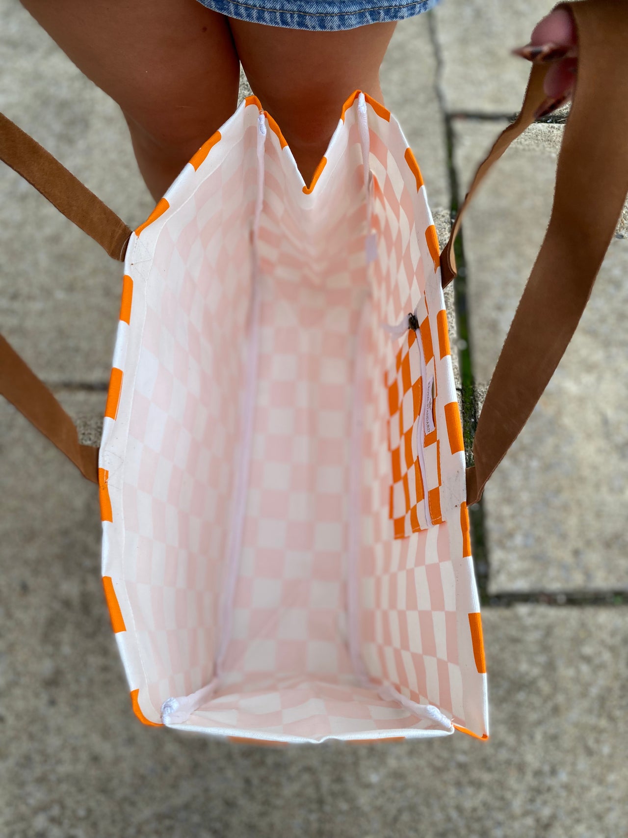 Checkered Tote