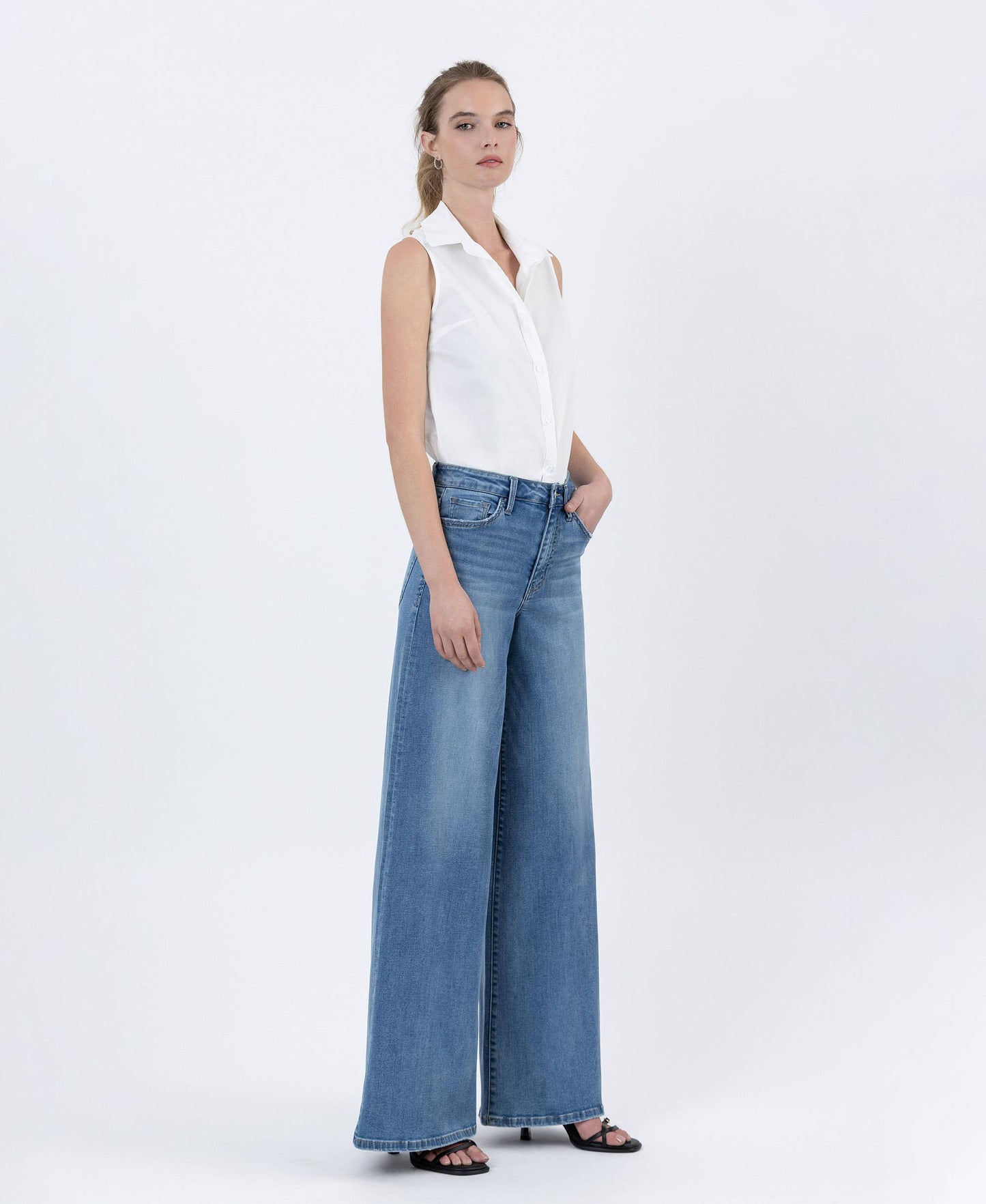 HR Full Length Palazzo Jeans