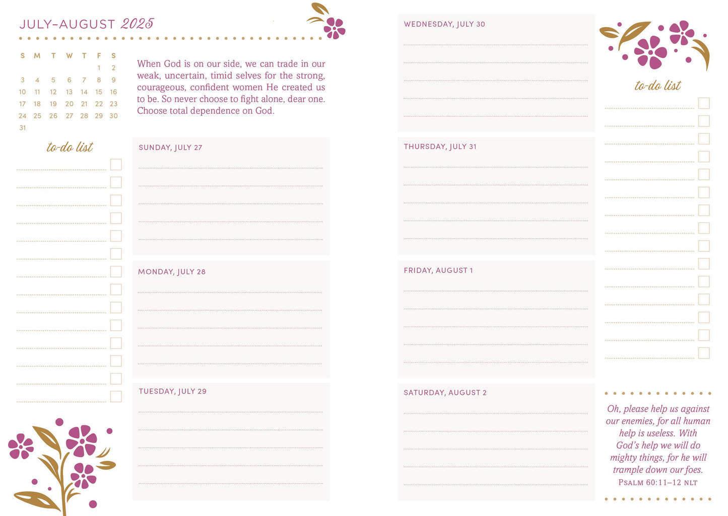 2026 Planner Daily Wisdom for Women