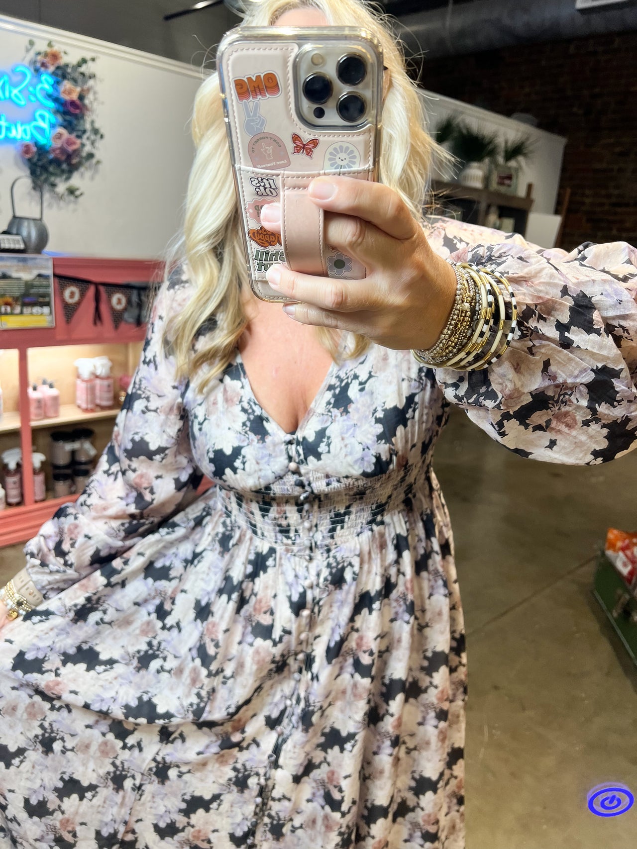Tencel Floral Smocked Maxi