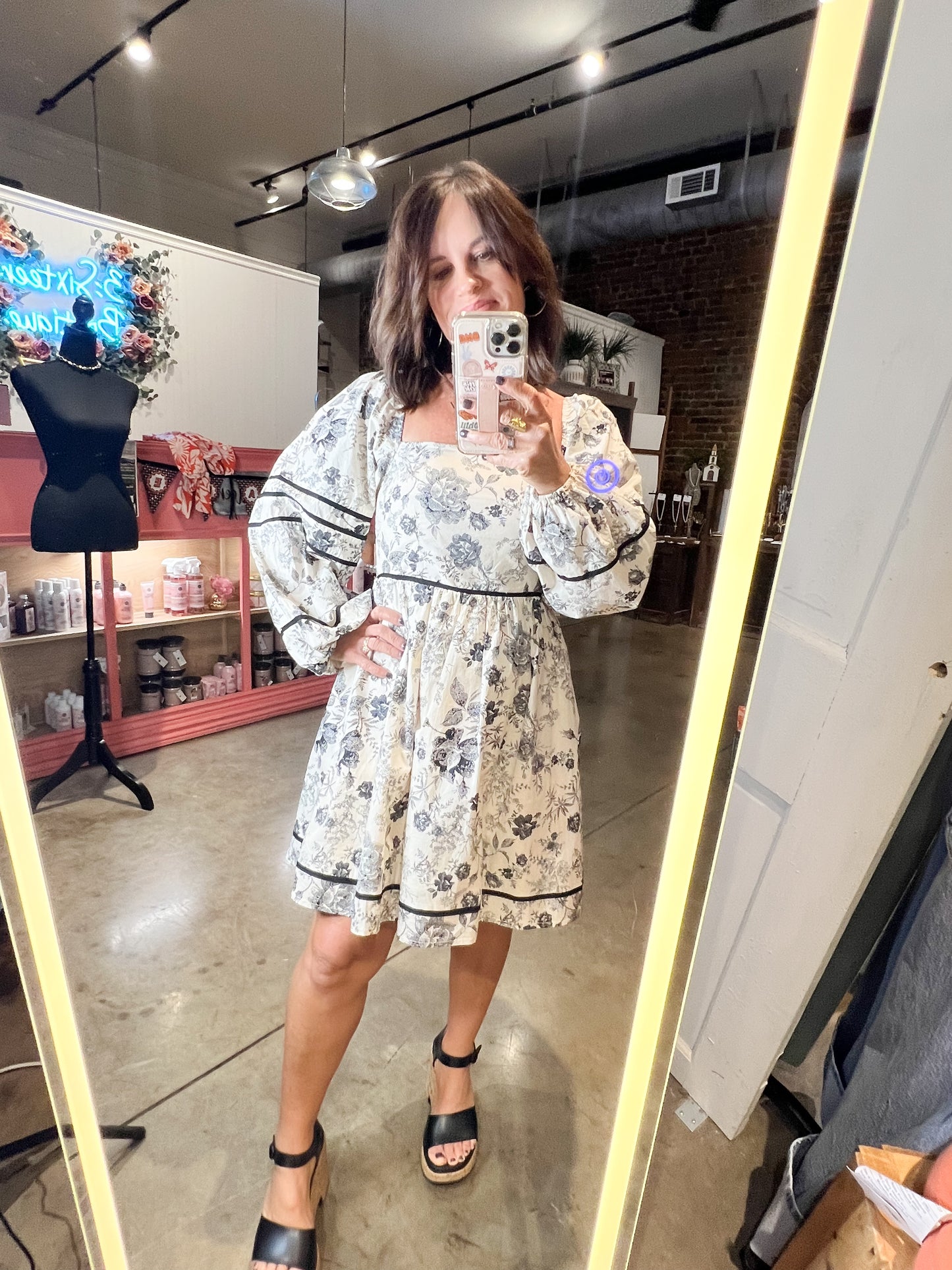 Vintage Black Babydoll Dress