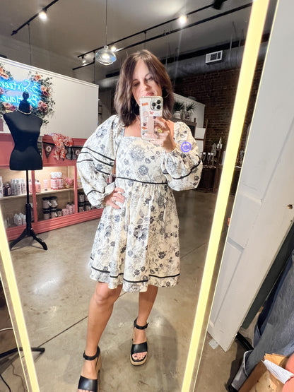 Vintage Black Babydoll Dress