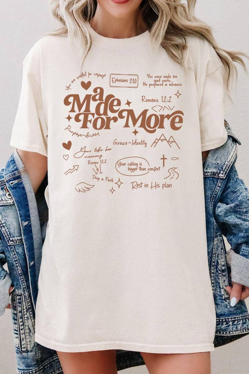 Made For More Graphic Heavy Cotton Tee