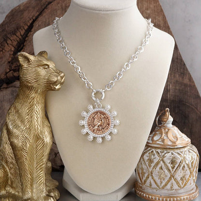 Elizabeth – Statement Coin Necklace