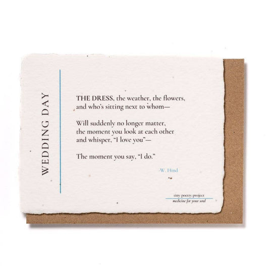 Wedding Day: Plantable Wildflower Wedding Card