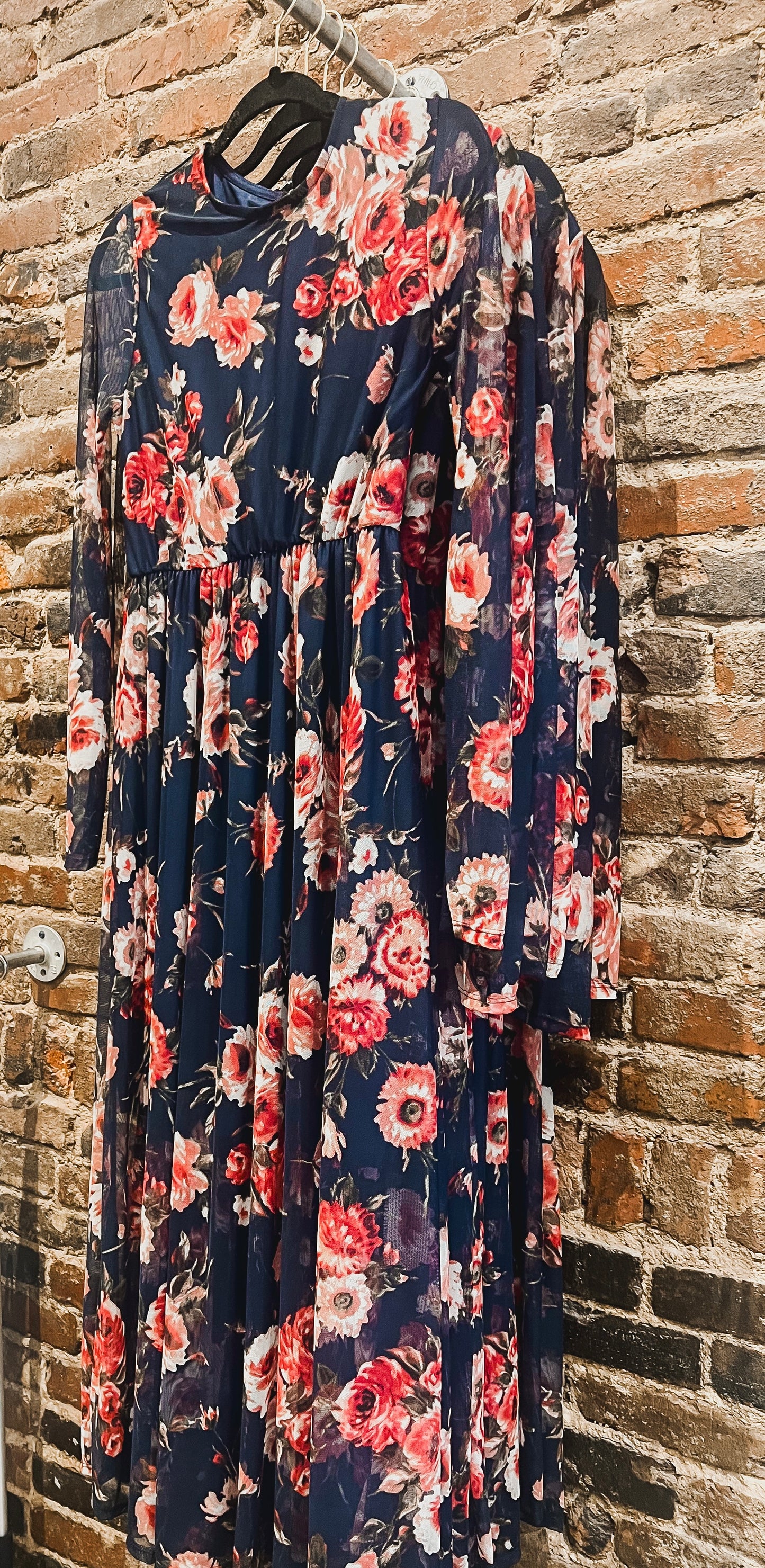 Navy Floral Maxi