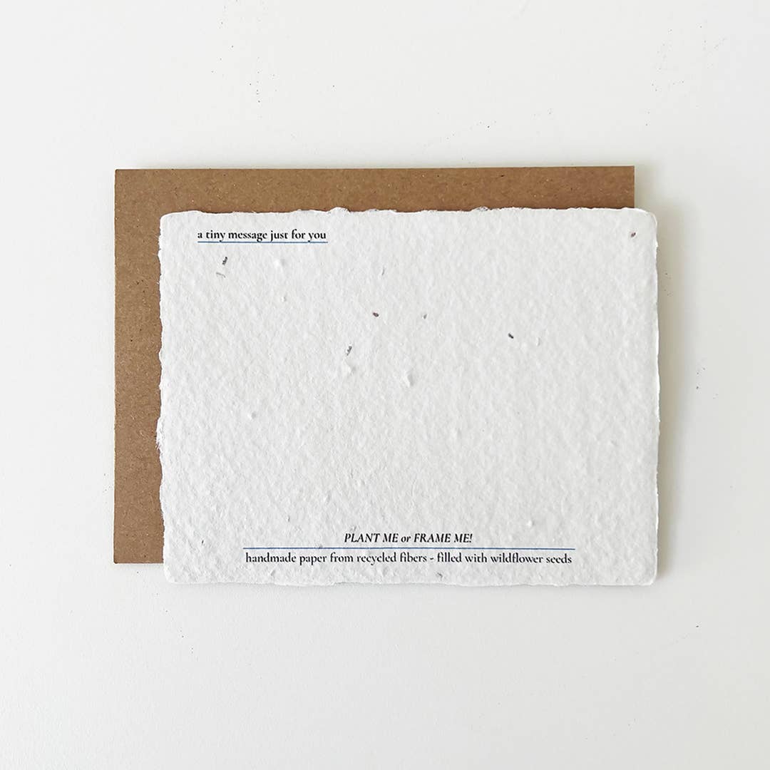 Wedding Day: Plantable Wildflower Wedding Card