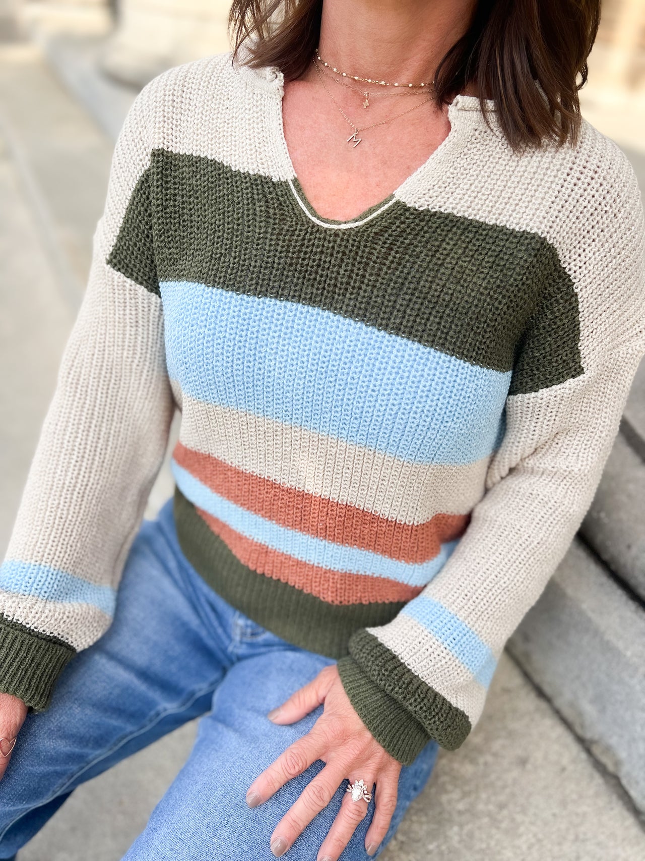 Relaxed Striped Sweater