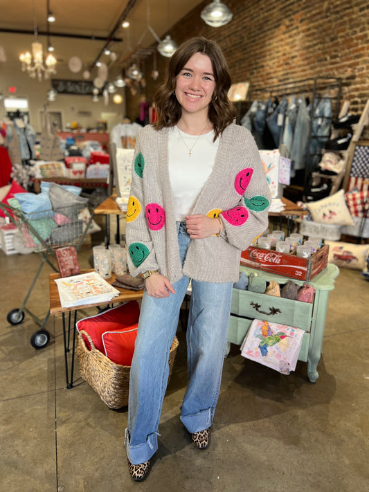 High Rise Cuffed Baggy Wide Leg