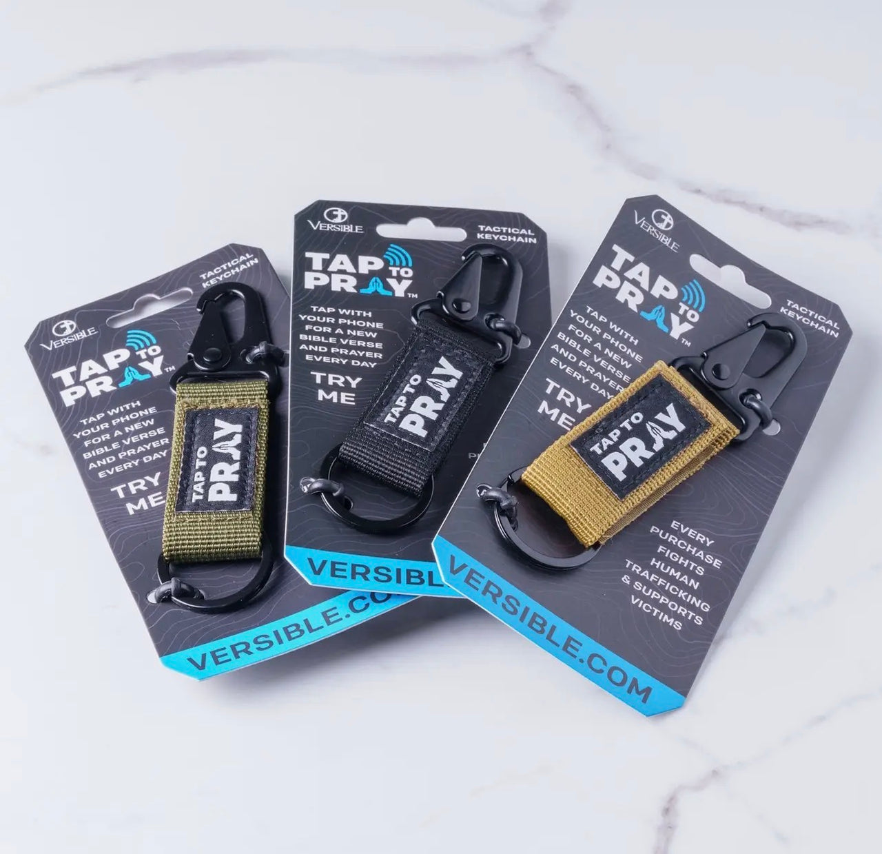 Tap To Pray Carabiner Keychain