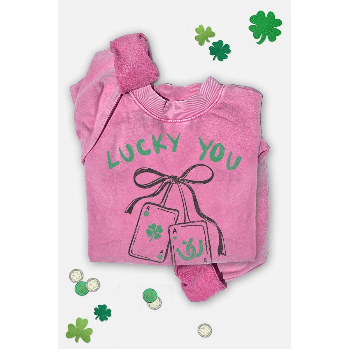 LUCKY YOU MINERAL GRAPHIC SWEATSHIRT