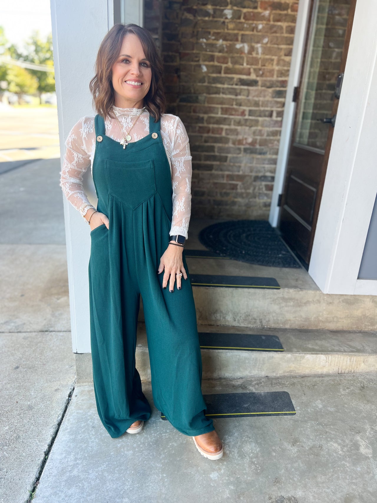 Hunter Green Jumpsuit