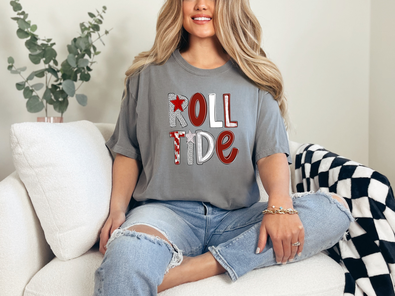 Roll Tide Painted Pattern