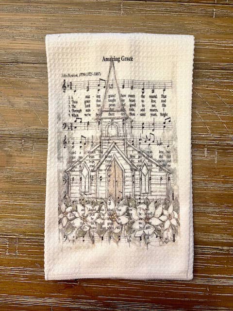 Amazing Grace Tea Towel