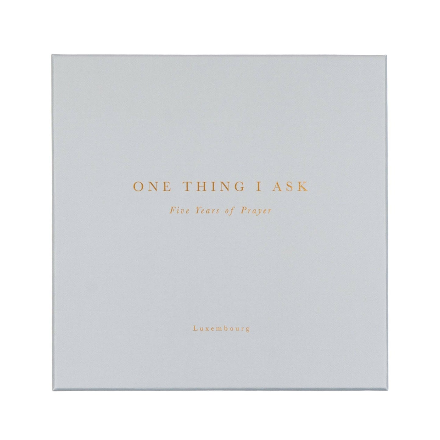 Genuine Leather One Thing I Ask 5-Year Prayer Journal: Luxembourg Theme