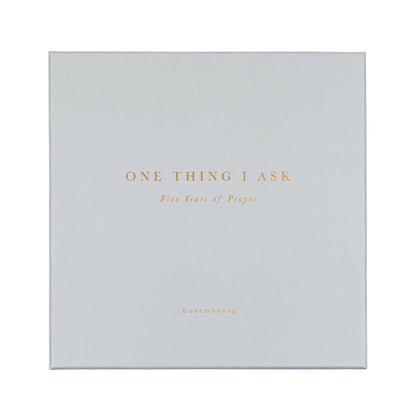 Genuine Leather One Thing I Ask 5-Year Prayer Journal: Luxembourg Theme