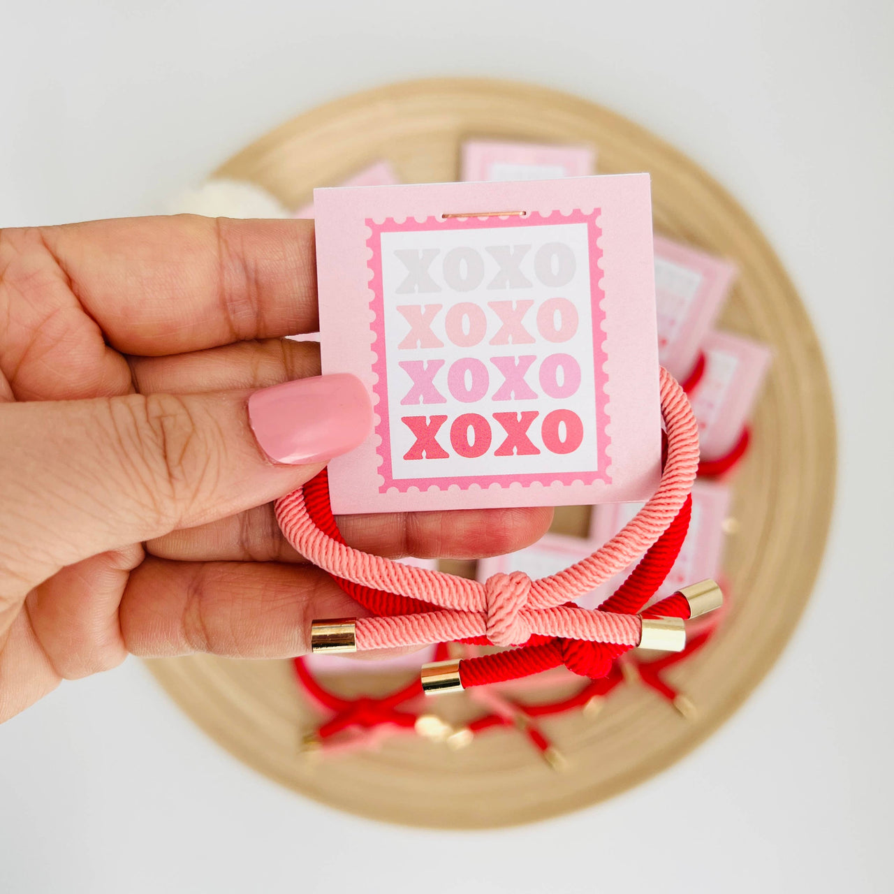 "XOXO" Double Hair Tie - Valentine's Day Thank You Gift