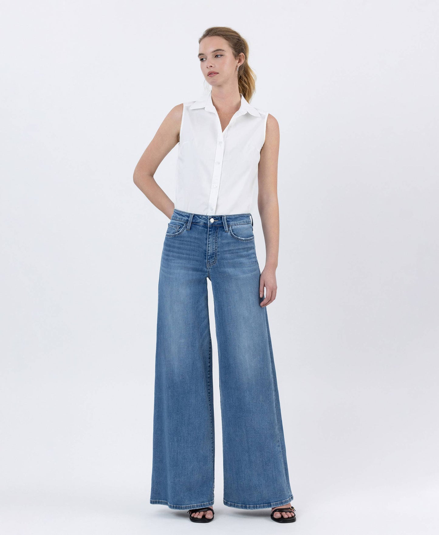 HR Full Length Palazzo Jeans