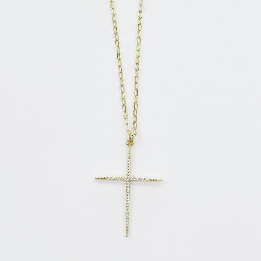 Full of Grace Gold Cross Necklace