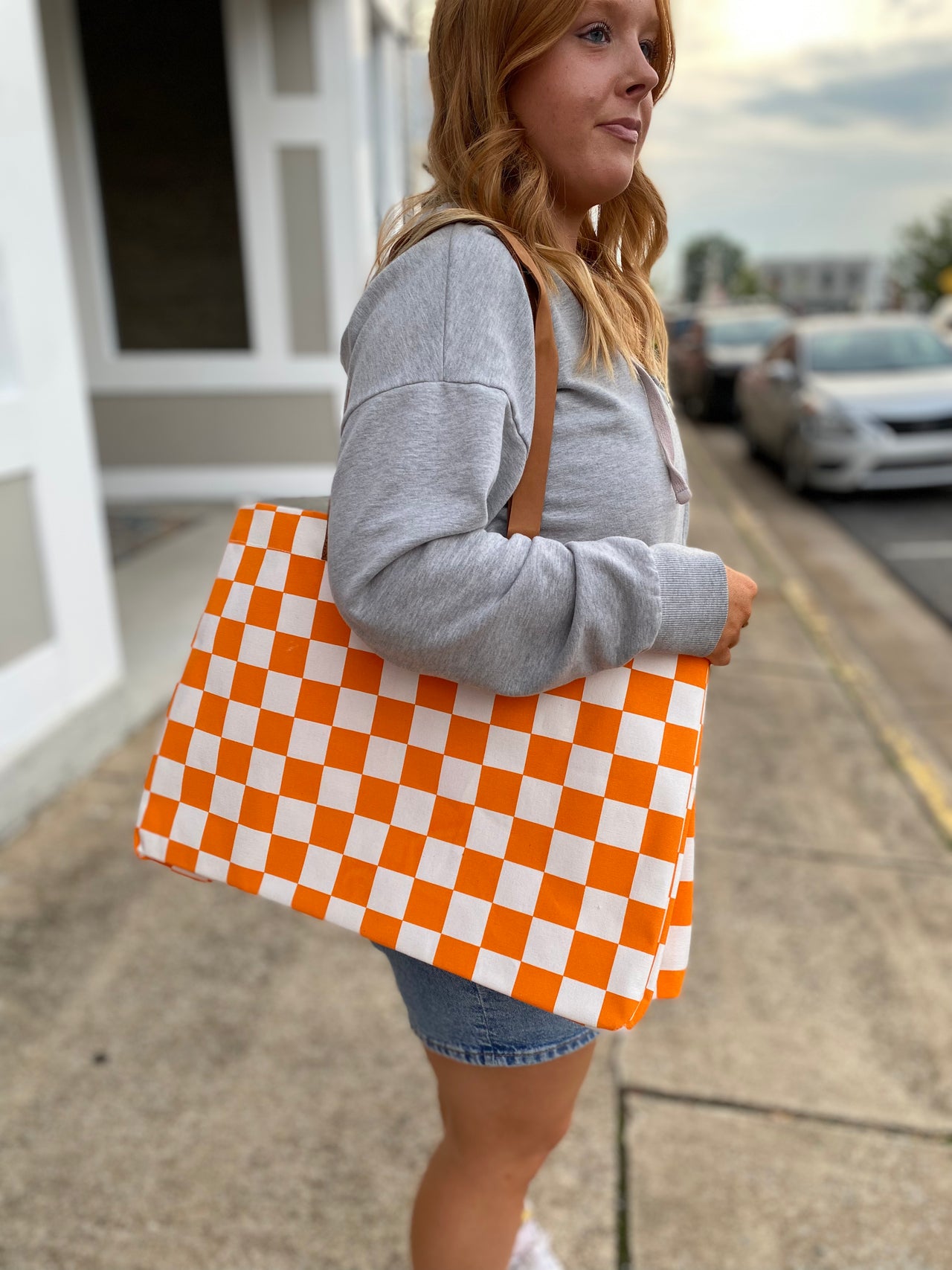 Checkered Tote