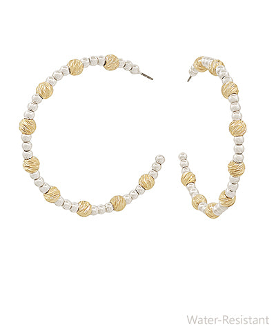 CCB & Silver Ball Hoops