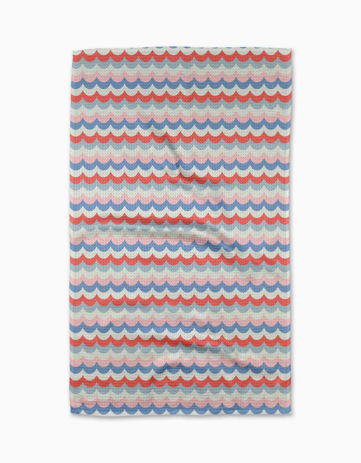 Scallop Stripes Tea Towel