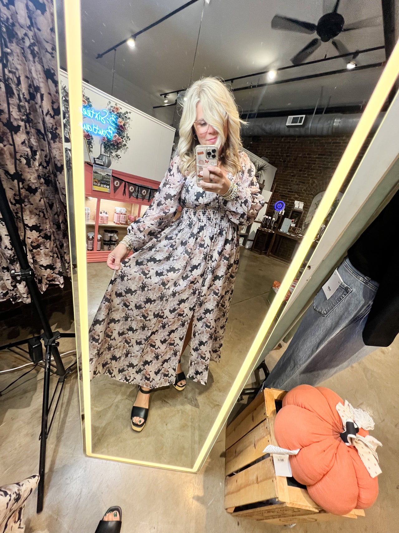 Tencel Floral Smocked Maxi