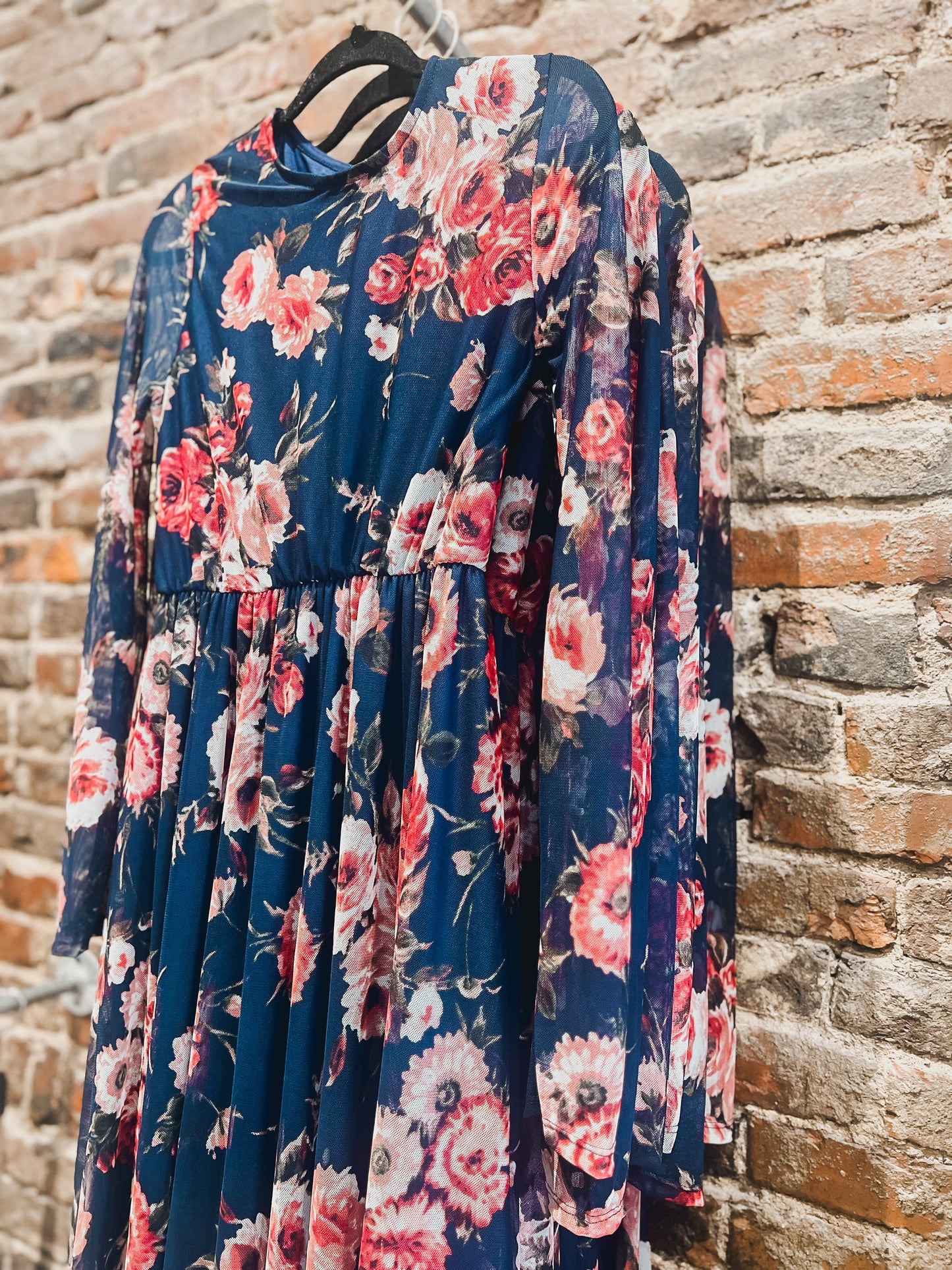Navy Floral Maxi