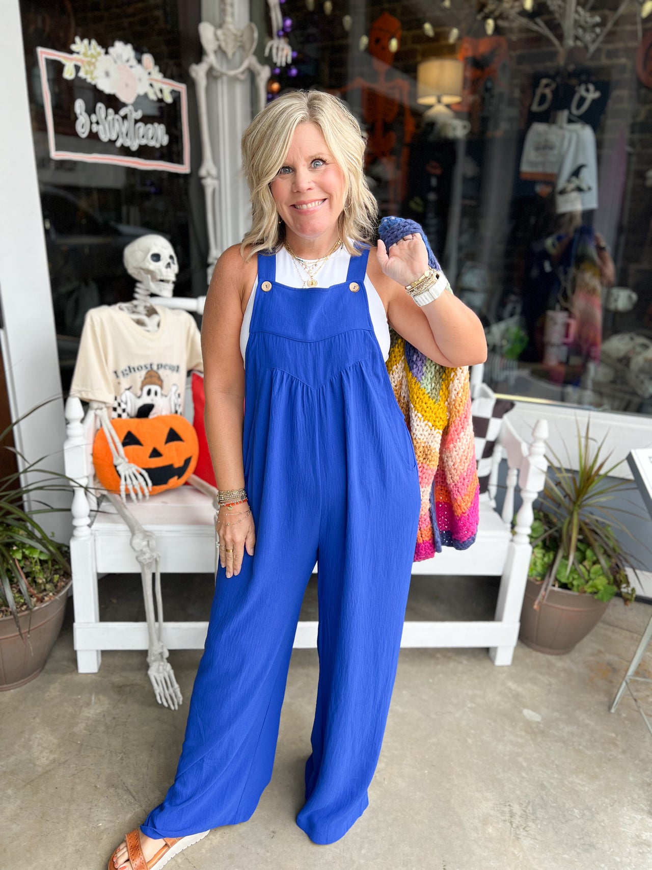 Button Sling Overalls