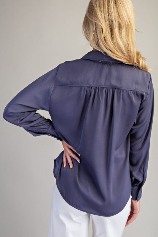 Pleated Detail Blouse