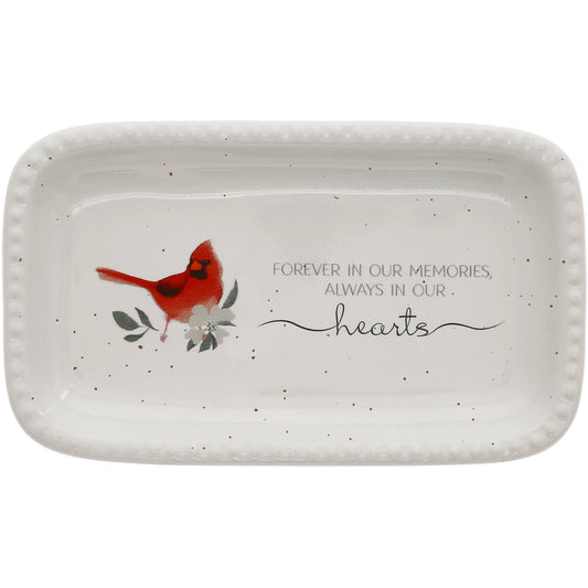 In Our Hearts - 5" x 3" Keepsake Dish