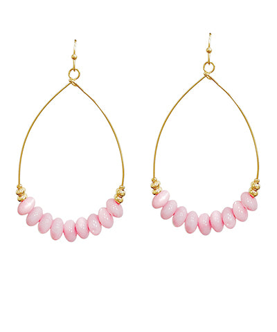 Pink Bead Teardrop
