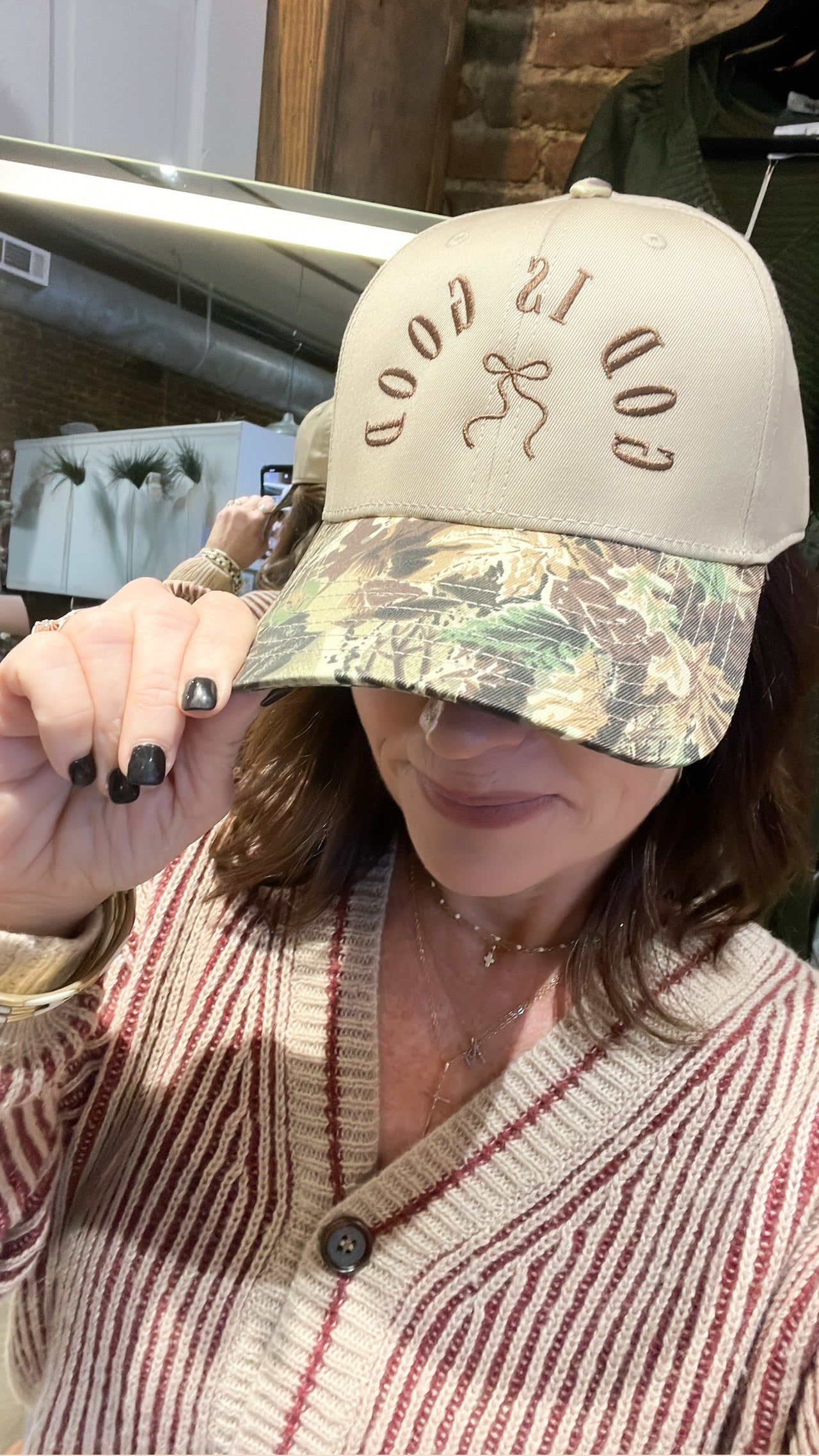 God Is Good Embroidered Hat