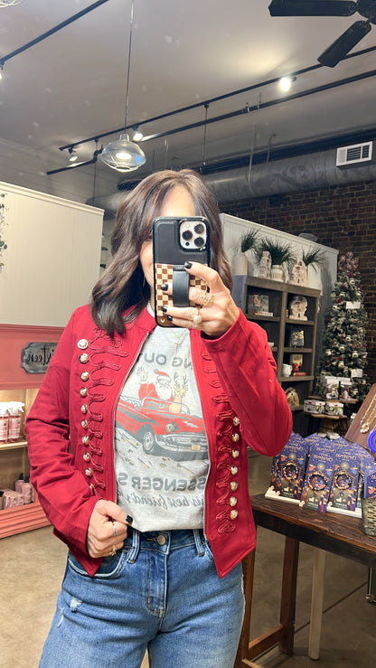 Military Jacket Red